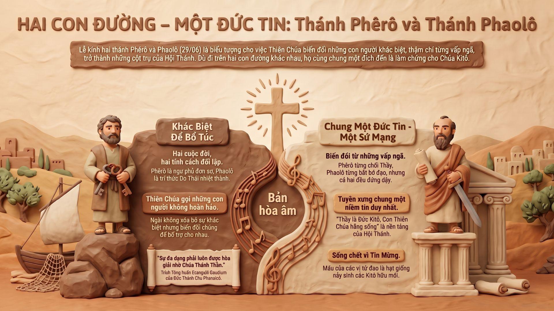 Hai con đường - một đức tin | Thứ Hai Tuần XII Thường niên | Thánh Phêrô và Phaolô Tông Đồ | Mt 16,13-19