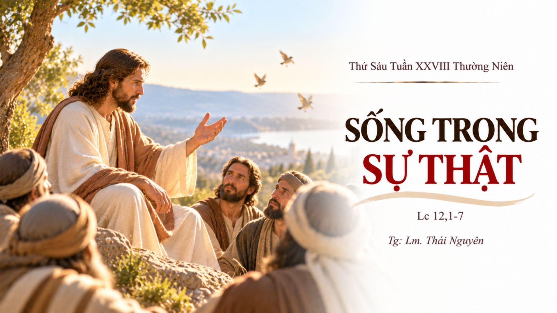 Sống trong sự thật | Thứ Sáu tuần XXVIII Thường niên | Lc 12,1-7