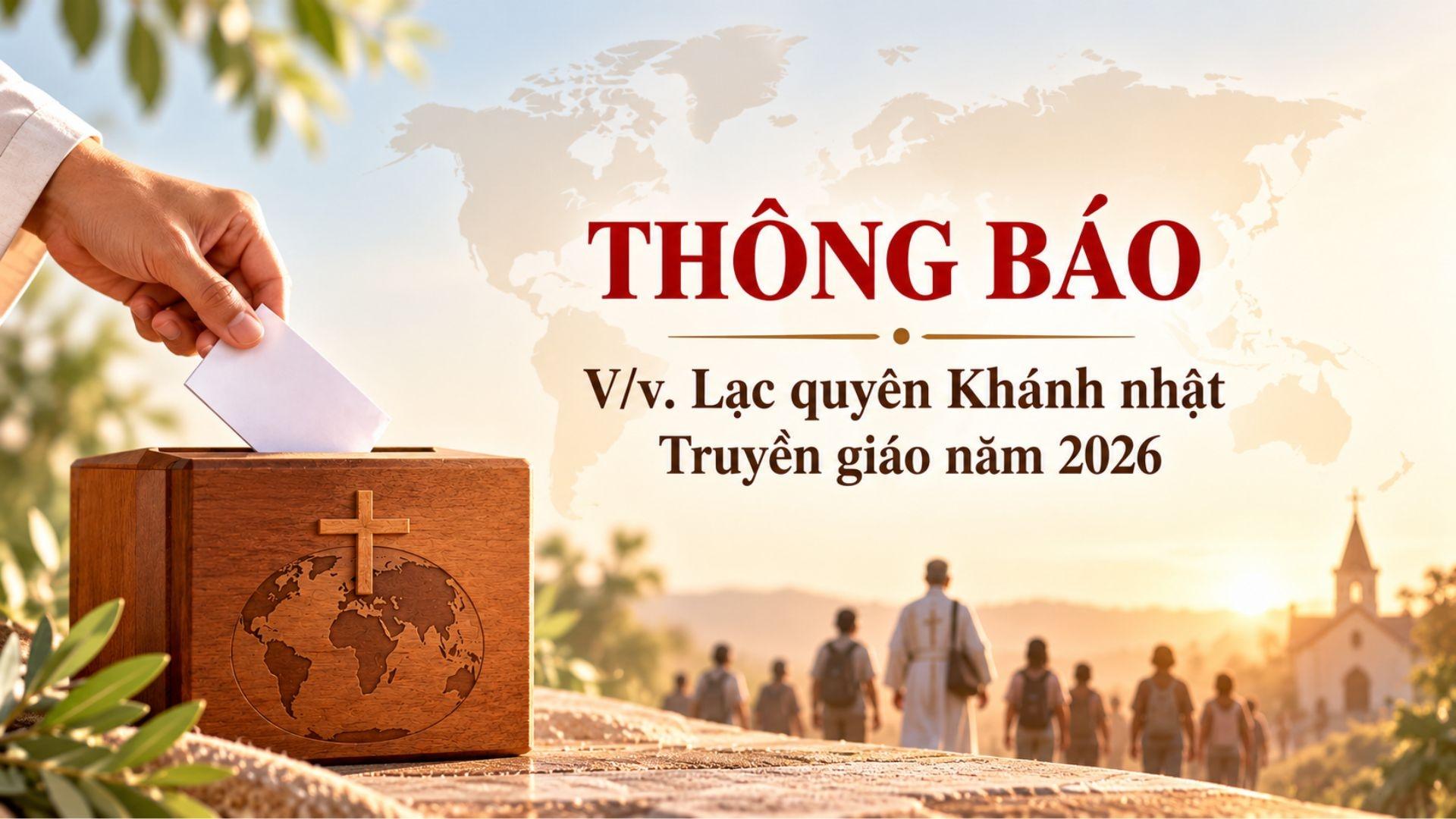 Thông báo | Lạc quyên Khánh nhật Truyền giáo năm 2026