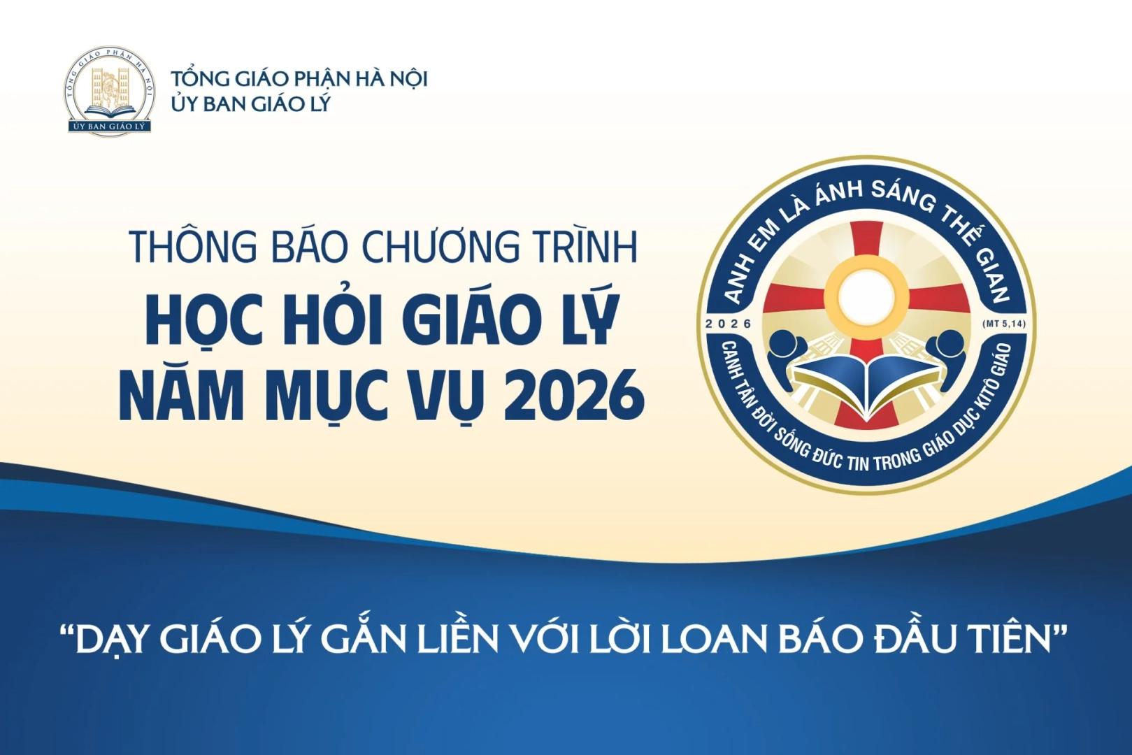 Chương trình Giáo lý Năm Mục vụ 2026