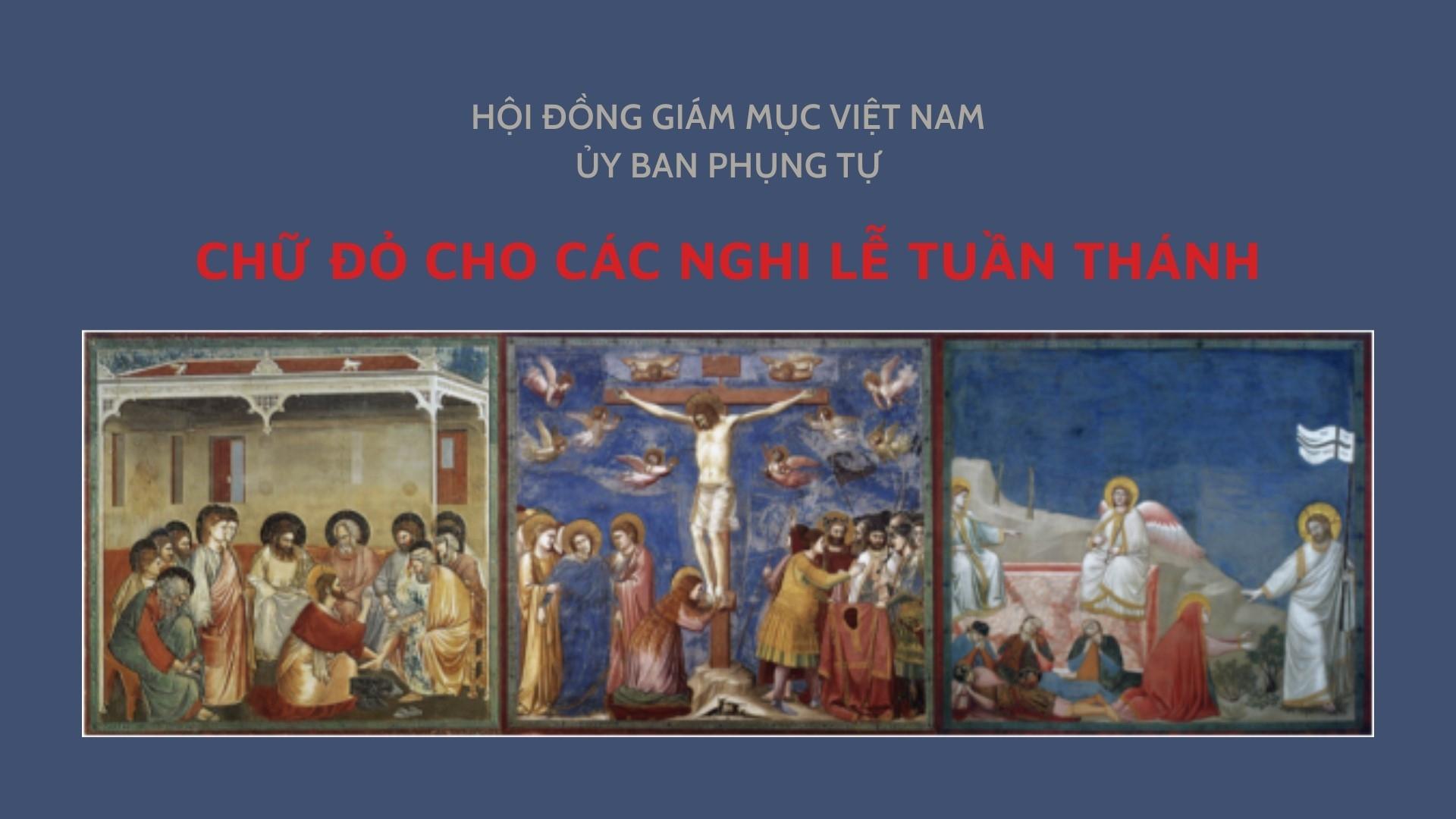 Ủy Ban Phụng Tự: Chữ Đỏ cho các Nghi lễ Tuần Thánh