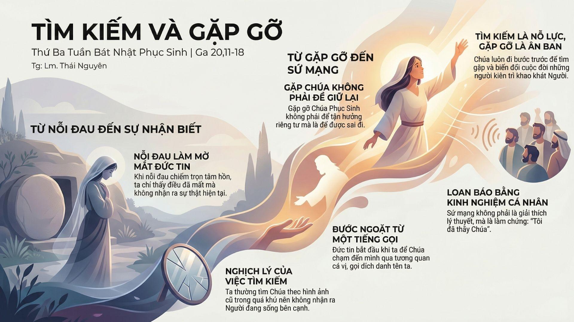 Tìm kiếm và gặp gỡ | Thứ Ba Tuần Bát Nhật Phục Sinh: Ga 20,11-18