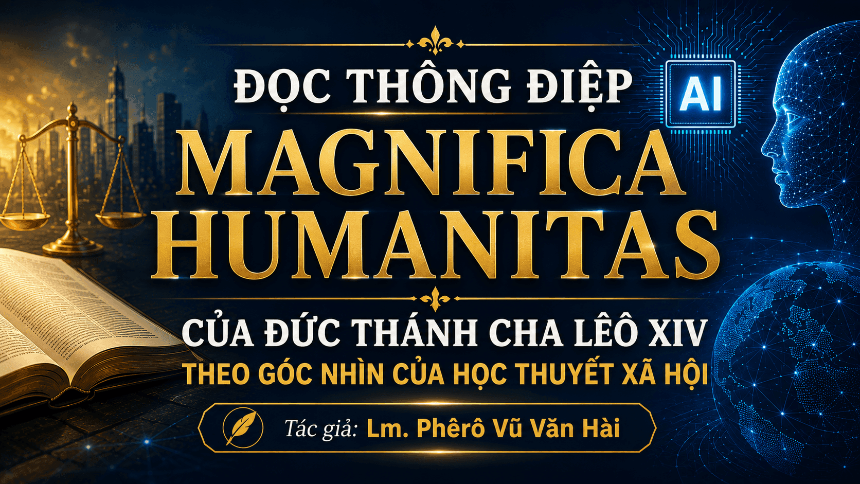 Đọc Thông điệp Magnifica Humanitas của Đức Thánh Cha Lêô XIV theo góc nhìn của Học thuyết Xã hội