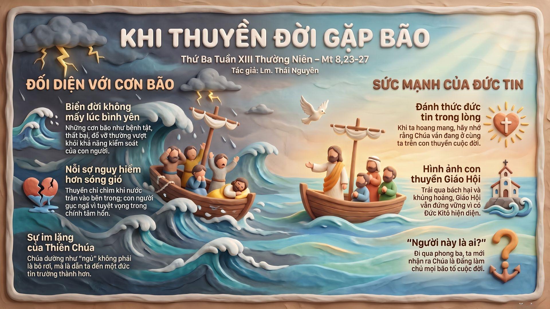 Khi thuyền đời gặp bão | Thứ Ba Tuần XIII Thường niên | Mt 8,23-27