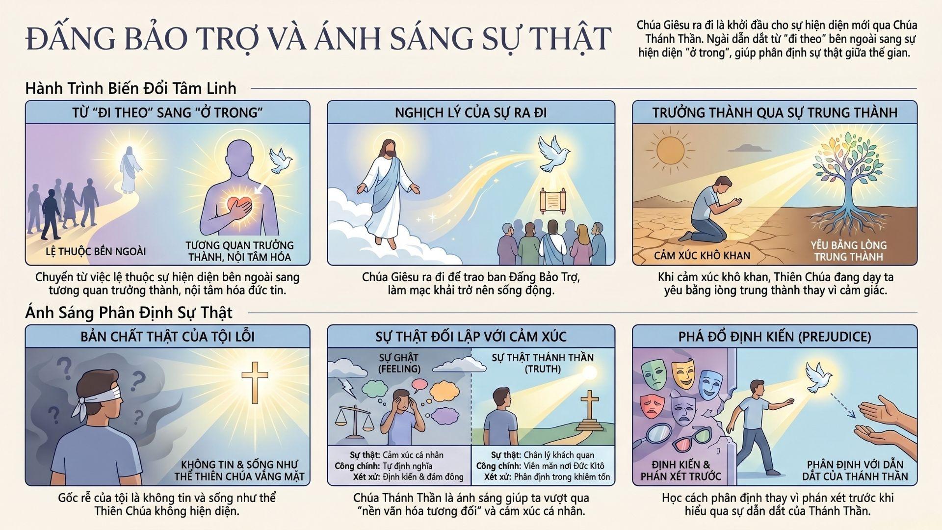 Đấng Bảo Trợ và ánh sáng sự thật | Thứ Ba tuần VI Phục Sinh | Ga 16,5-11